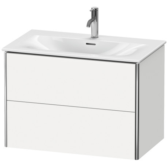 База Duravit XSquare подвесная 81x47.8x56см с раковиной, 2 яшика, цвет: глянцевый белый