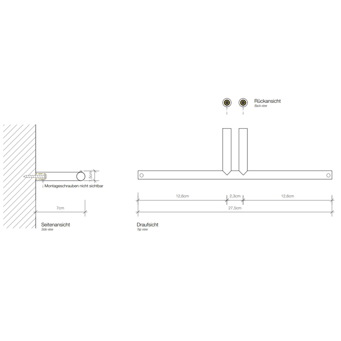 Decor Walther Mikado TPH2 Держатель туалетной бумаги, подвесной, цвет: белый матовый