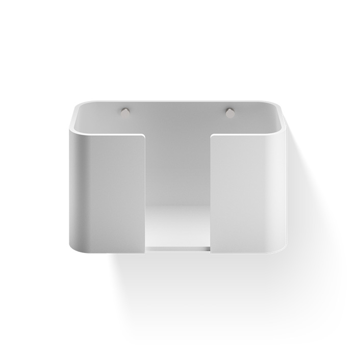 Держатель для бумажных полотенец Decor Walther Stone WPTB, подвесной, цвет: белый / сталь матовая