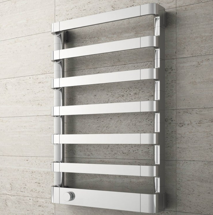 Irsap Step_E Полотенцесушитель электрический 50x77.5x10.7см ( 7плоск.трубок), мощность:250 ватт, с электр/термостатом. цвет: хром  Дизайн Antonio Citterio