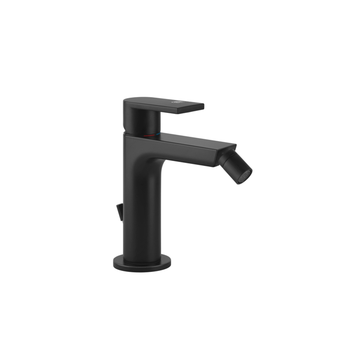 Смеситель для биде Gessi Emporio Via manzoni, на 1 отв, с донным клапаном, цвет: Black XL