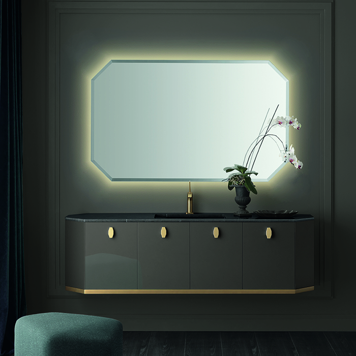 Milldue Edition Dandy Комплект подвесной мебели, 174х47хh46.1см, цвет: глянцевый Fango/Grafite