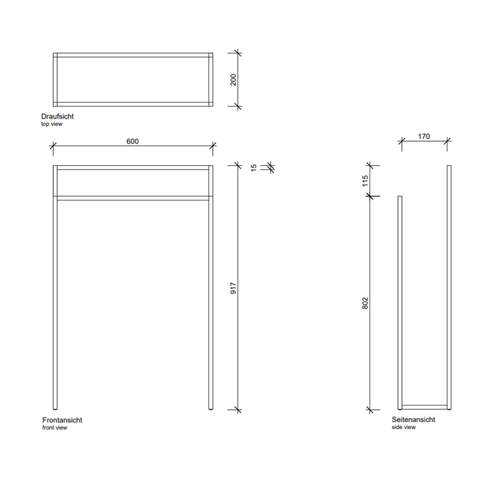 Полотенцедержатель Decor Walther HT 10 60x20x91.5см, напольный, цвет: хром