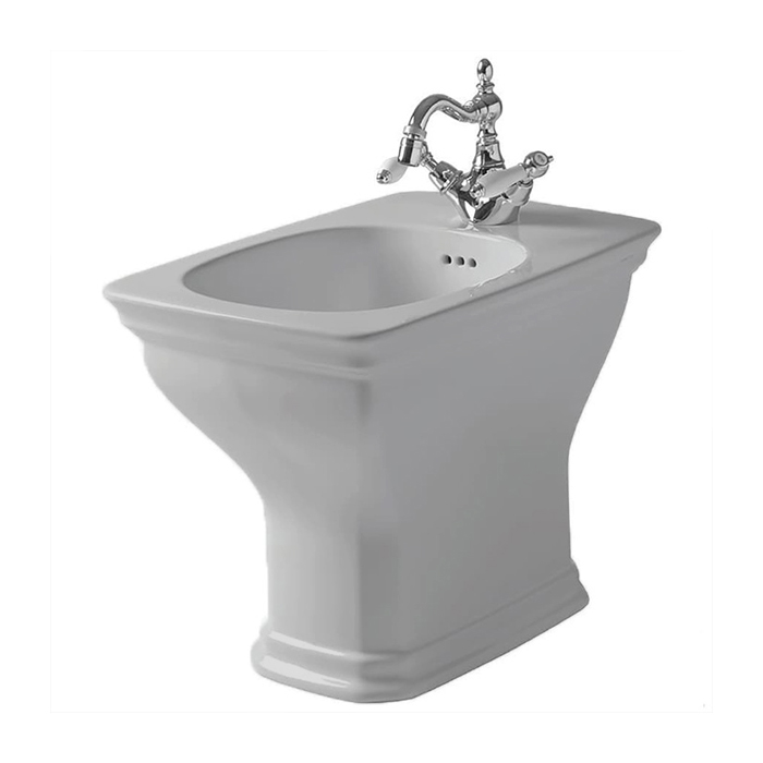 Artceram Civitas Биде напольное 36x54 cм, 1 отверстие, цвет: серый