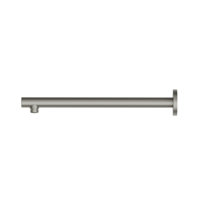 Душевой кронштейн Newform Head Showers 35см, настенный, закругленный, цвет: titanium satin