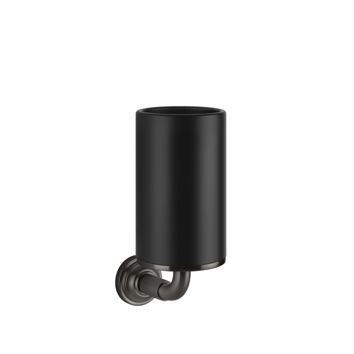 Стакан подвесной Gessi Venti20, цвет: черный, фурнитура Black Metal Brushed PVD