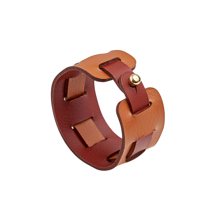 ADJ Кольцо для салфеток Bottega, D5 см, цвет: коньяк/бордо