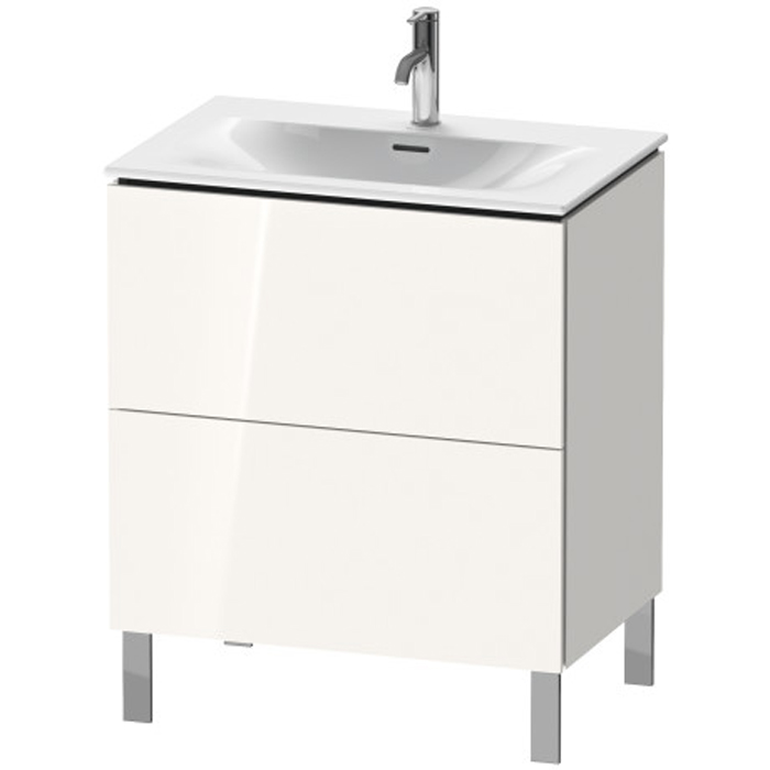 База Duravit L-Cube напольная 72x48.1x70.4см с раковиной, 2 ящика, цвет: глянцевый белый