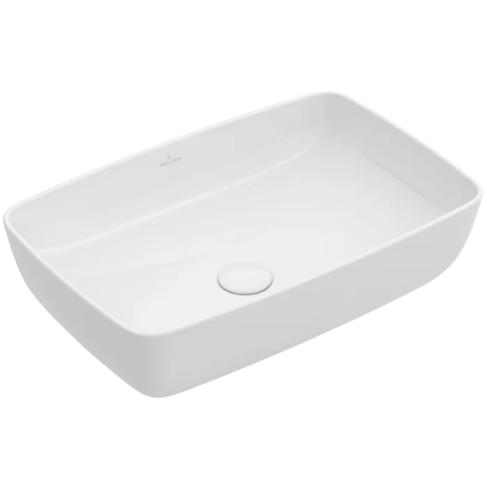 Villeroy&Boch Artis Раковина 58х38.5х12.5см, накладная, без отв., без перелива, TitanCeram, цвет: альпийский белый