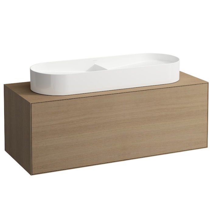 Laufen Sonar Раковина 100x37x13см, двойная, накладная, без отв., без перелива, цвет: белый матовый