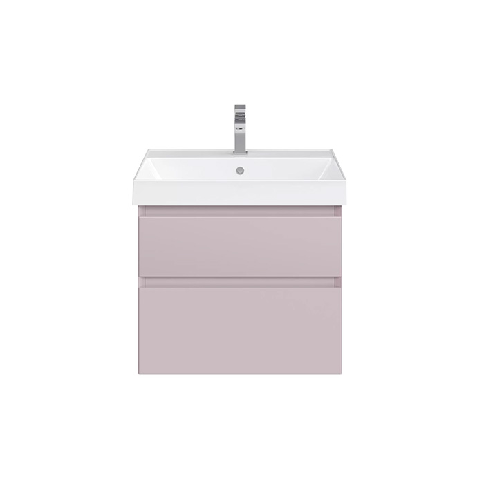 Kerama Marazzi Cubo Тумба подвесная 60см, с ящиками, цвет: мальва матовая