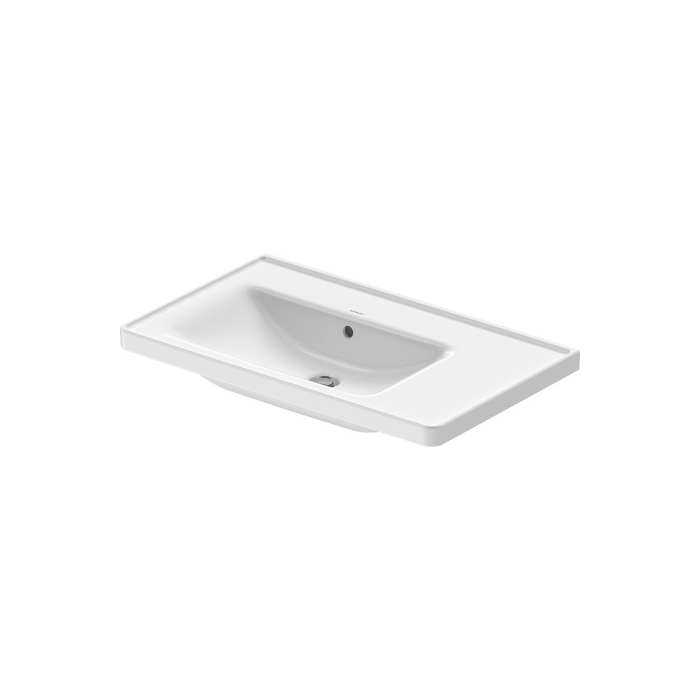 Duravit D-Neo Раковина 80х48см, без отв., накладная, с переливом, цвет: белый