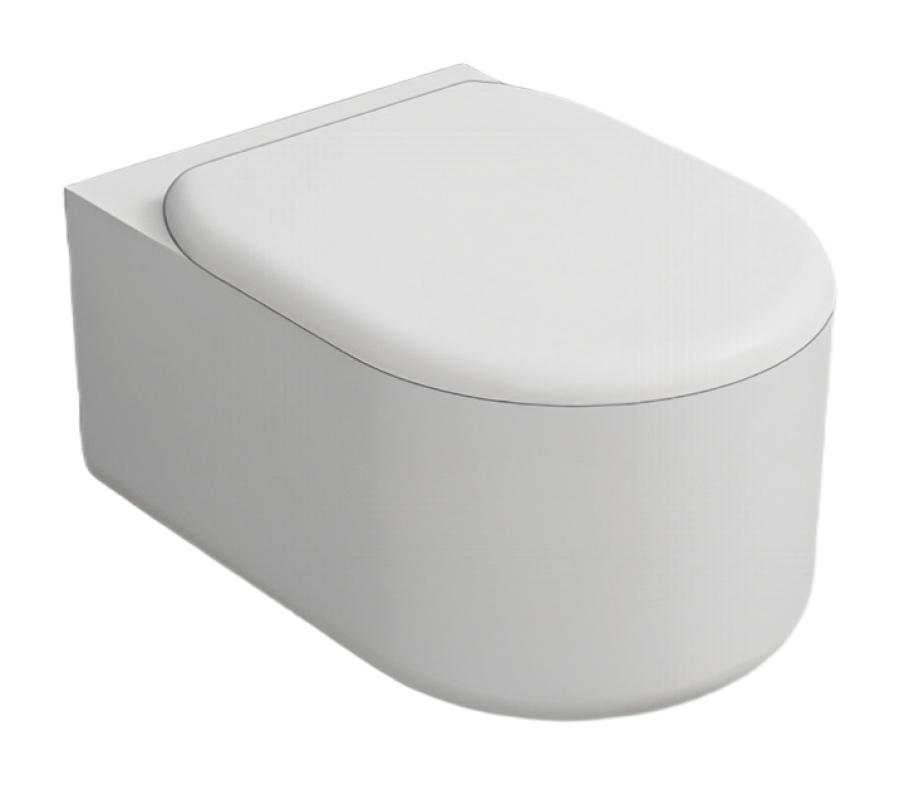 Унитаз подвесной Cielo Itaca, 530 × 370 мм, безободковый, цвет: Talco