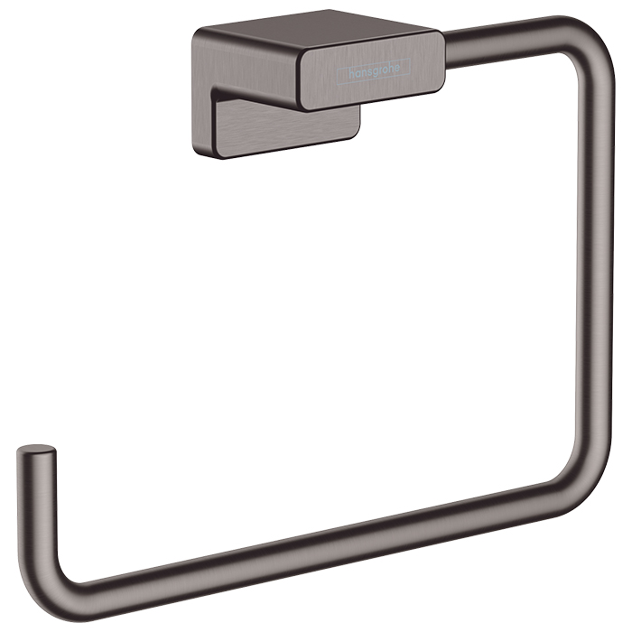 Полотенцедержатель Hansgrohe AddStoris 18.9см, кольцо, цвет: шлифованный черный хром