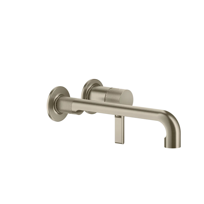Встраиваемый смеситель для раковины с изливом Gessi Inciso 264-234мм, внешняя часть, цвет: finox