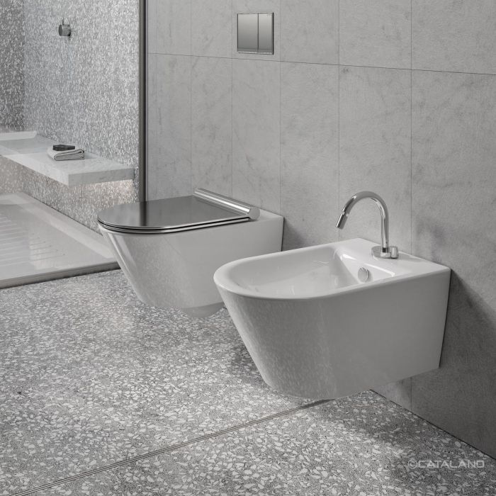 Унитаз подвесной безободковый Catalano New Zero 55x35 0111550001 (1VS55NR00)