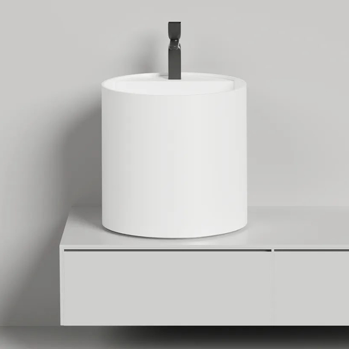 Salini Armonia Раковина 45x45x45см, 1 отв., накладная, S-Sense, цвет: белый глянцевый