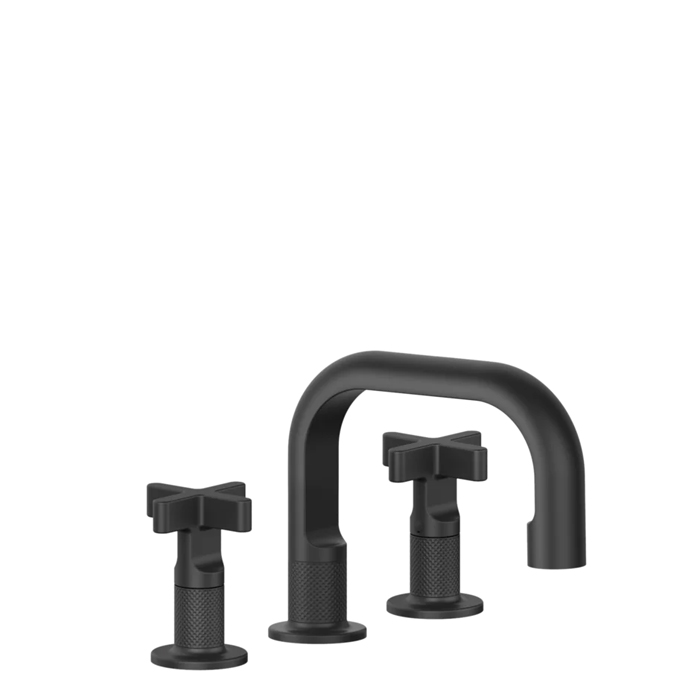 Смеситель для раковины Gessi Inciso+ на 3 отверстия, без донного клапана. цвет: black XL