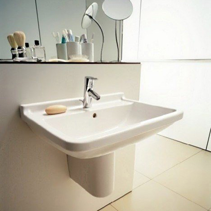 Duravit Starck III Раковина подвесная 55х43см. с переливом, с 1 отв под смеситель, цвет: белый