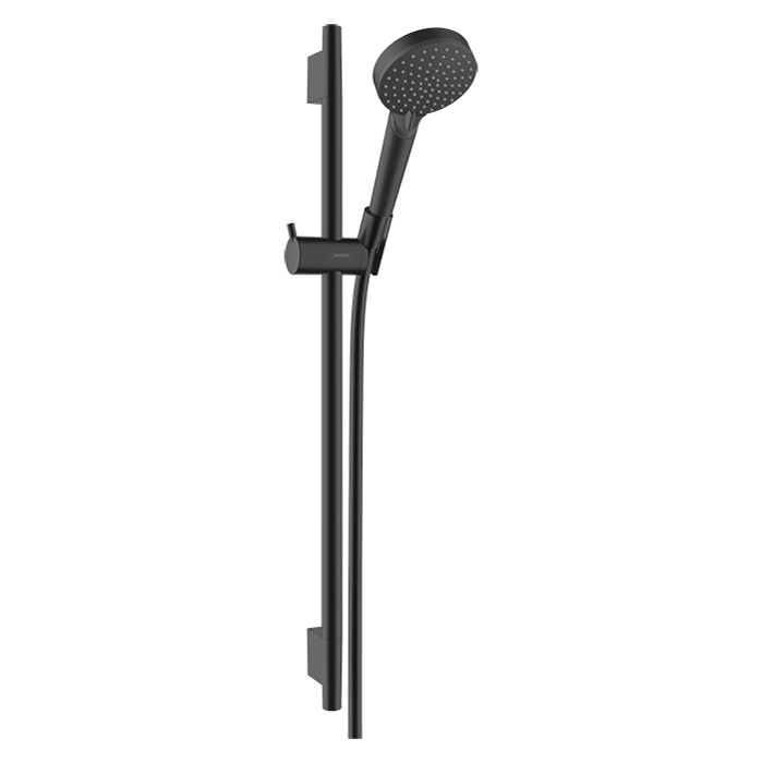 Hansgrohe Vernis Blend Душевой комплект с штангой 65см, ручным душем и шлангом, цвет: черный матовый