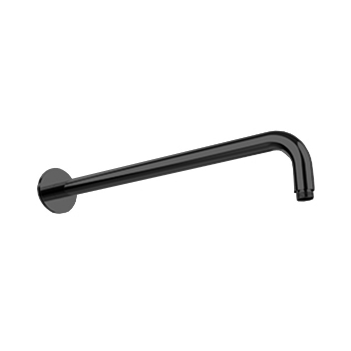 Almar Arms Кронштейн для верхнего душа 42см, настенный, с круглым отражателем, цвет: черный металл брашированный PVD