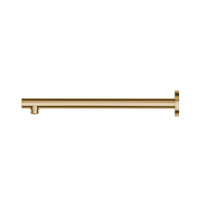 Душевой кронштейн Newform Head Showers 35см, настенный, закругленный, цвет: PVD glossy gold