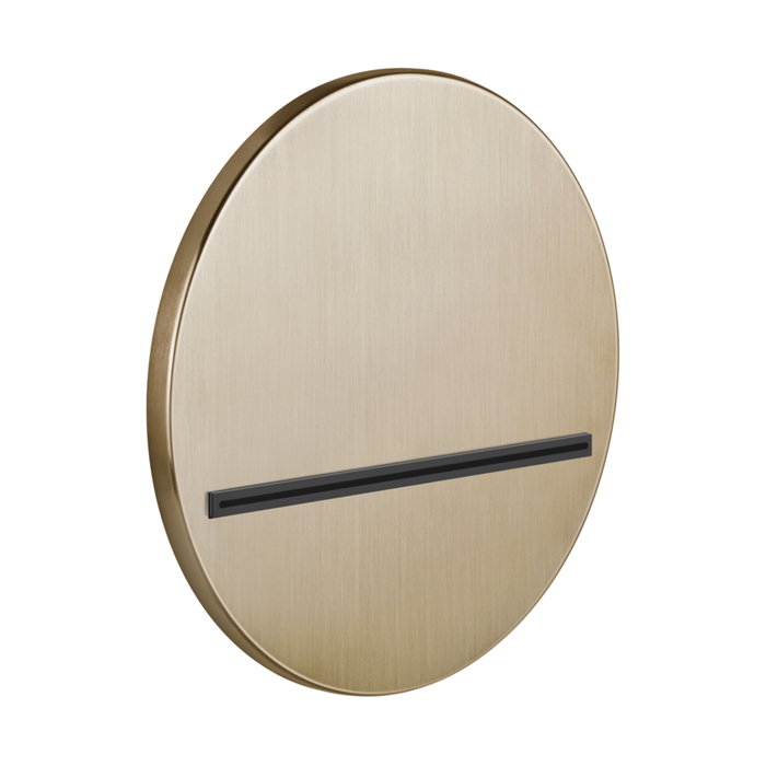 Излив настенный Gessi Venti20 Ø20.7см, каскадный, цвет: Warm Bronze Br. PVD