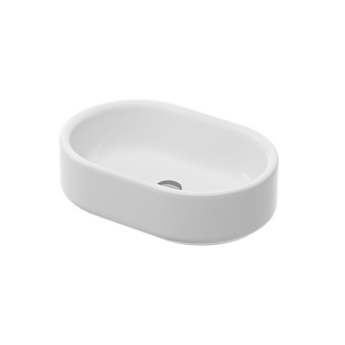Artceram Wonder Раковина накладная 55х37см, без отв., покр SANIGLAZE, цвет: белый