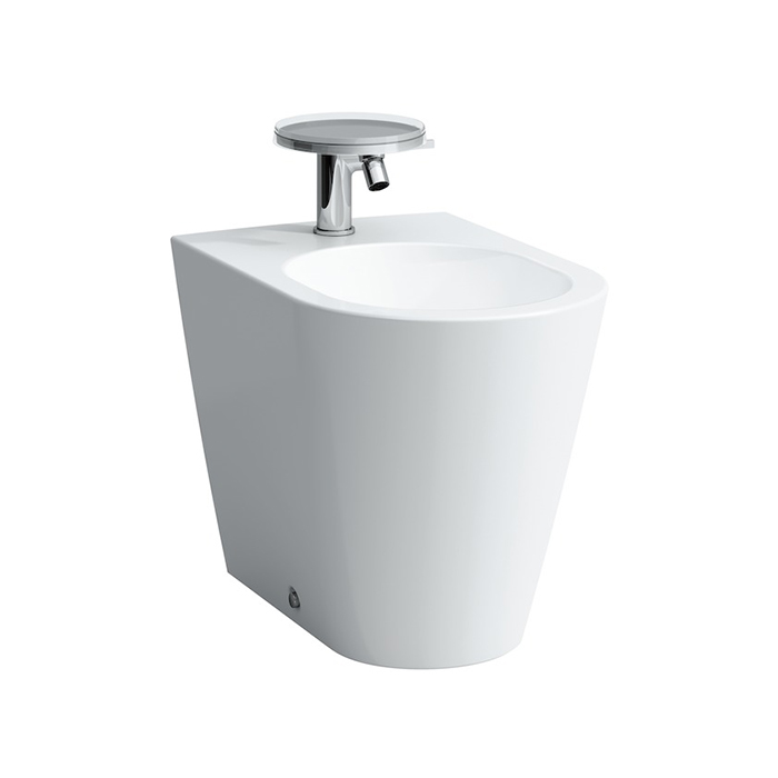 Laufen Kartell Биде напольное 56х37х43см, с 1 отв. под смеситель, без боковых отв, с покр. LCC, цвет: белый