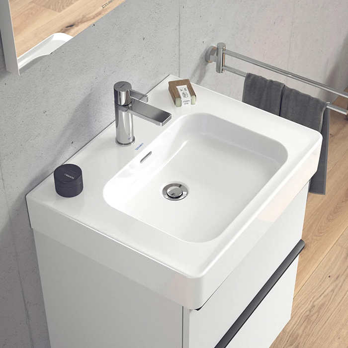 Duravit Soleil by Starck Раковина 60х48х14.5см, подвесная/накладная, 1 отв., с переливом, WonderGliss, цвет: белый