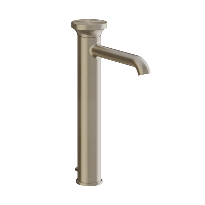Смеситель для раковины высокий с донным клапаном Gessi Origini, цвет: Finox Brushed Nickel