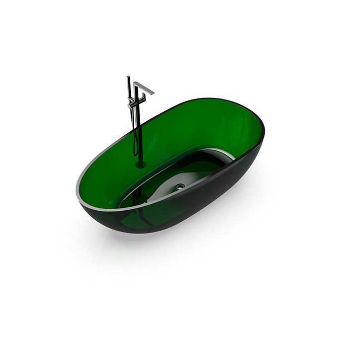 Knief EGG Shape Ванна отдельностоящая 170x85x54см, из полимерного материала, цвет: Malachit # 090
