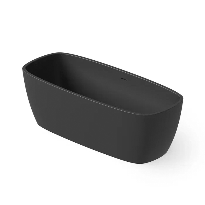 Dea Design Soul Ванна 170х72х56см, отдельностоящая, Solid Surface, цвет: Black №16