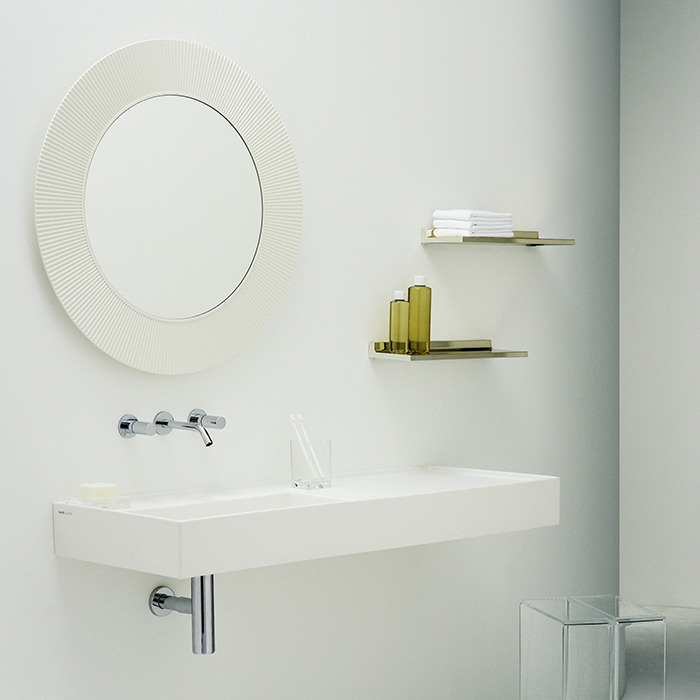 Laufen Kartell Зеркало круглое d=78см, настенное, без подсветки, цвет: белый