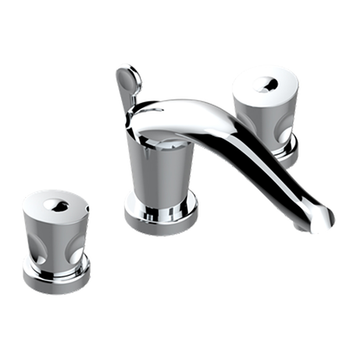 THG Bagatelle metal Смеситель для раковины, 3 отв., цвет: хром