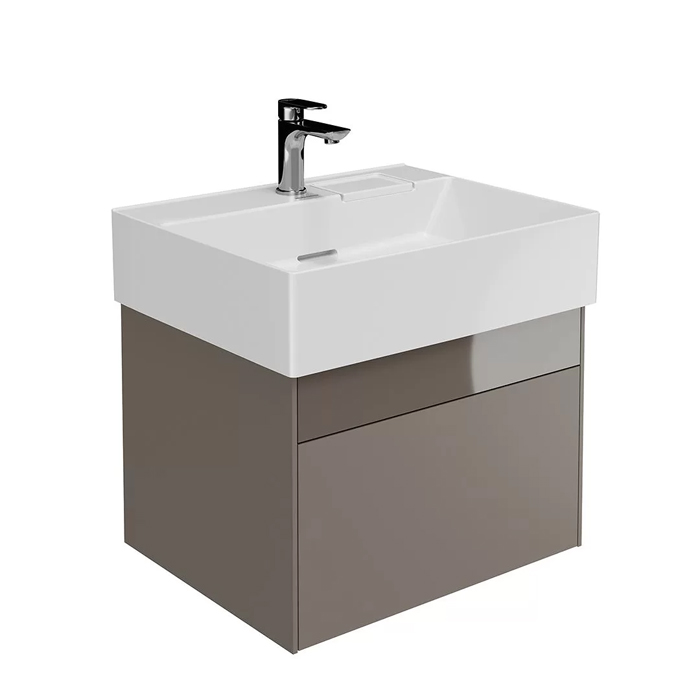 Kerama Marazzi Logica Тумба подвесная 56.4x46x40.3см, 2 ящика, цвет: песчаный