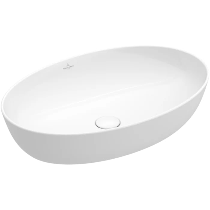 Villeroy&Boch Artis Раковина 61х42х12.5см, накладная, без отв., без перелива, TitanCeram, цвет: альпийский белый
