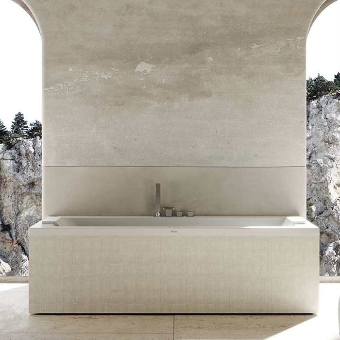 Jacuzzi Sharp Double Ванна Rainbow&Clean System 190x90x57см, гидромассажная, свободностоящая, без панелей, без смесителя, цвет: белый/хром