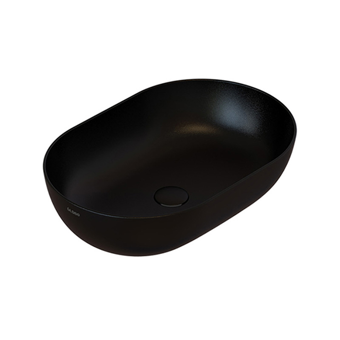 Globo T-Edge Раковина-чаша на накладная 54х36см, без отв., цвет: черный матовый