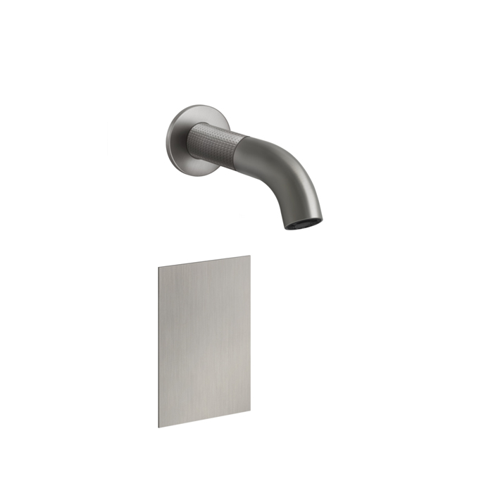 Смеситель для раковины Gessi 316, настенный, электронный, внешняя часть, цвет: Steel Brushed
