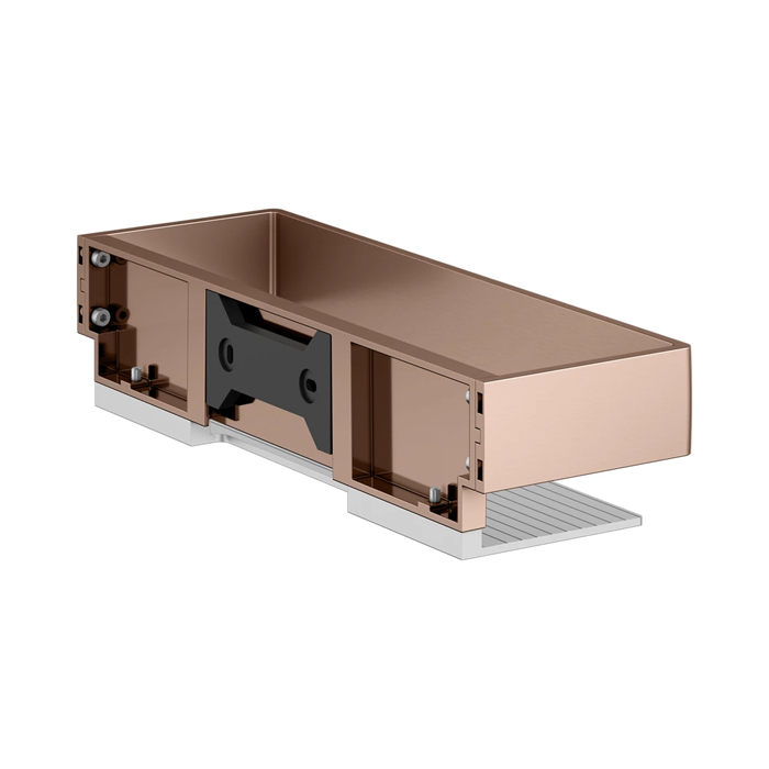 Keuco Edition 11 Полочка для душа, подвесная, цвет: brushed red gold/aluminium