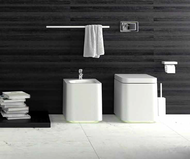 KNIEF Shine Биде напольное 58х39х41 см, с 1 отв под смеситель, цвет: белый