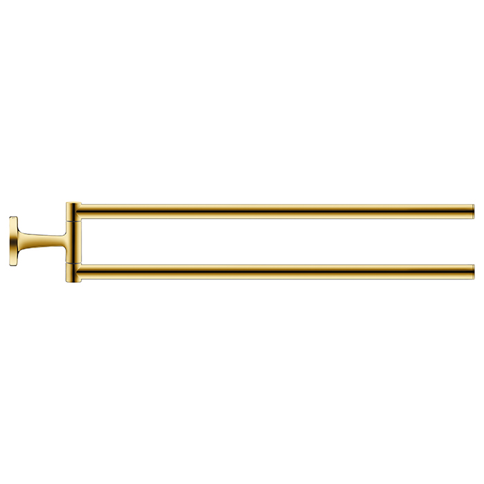 Полотенцедержатель двойной Duravit Starck T, 46.5см, подвесной, цвет: Gold Polished