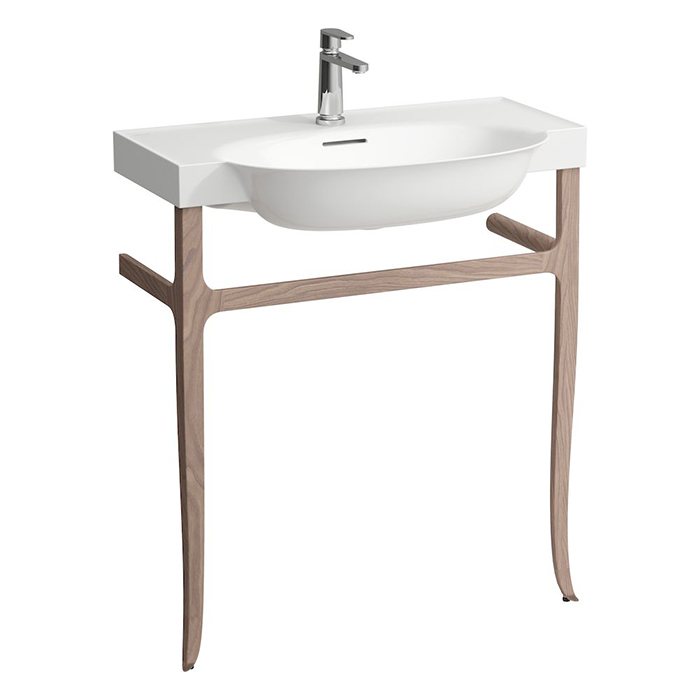 Laufen New Classic Консоль деревянная 80x48см, напольная, с раковиной на 1 отв., цвет: орех
