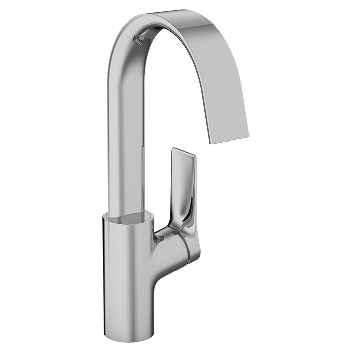 Смеситель для раковины Hansgrohe Vivenis, на 1 отв., с поворотным изливом, с донным клапаном, цвет: хром