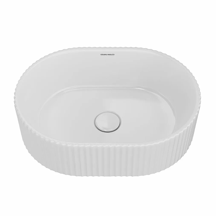 Kerama Marazzi ArtBasin Sabbia Раковина накладная 50.5х36.6см., без отв., цвет: белый глянцевая