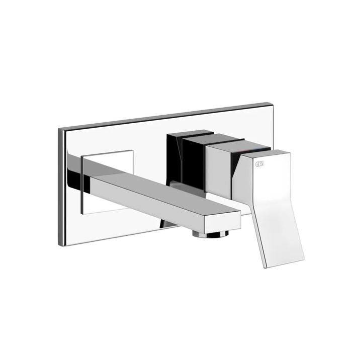 Встраиваемый однорычажный смеситель для раковины Gessi Rettangolo K с индивидуальной длиной излива (70-300мм), внешние части, цвет: хром