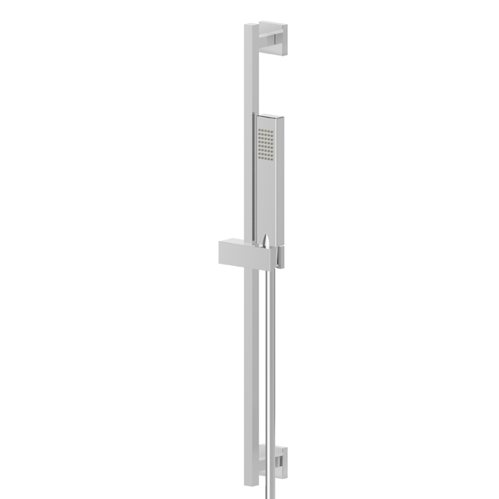 Душевой гарнитур Newform Shower set: штанга, ручной душ из латуни, шланг 150 см, цвет: хром