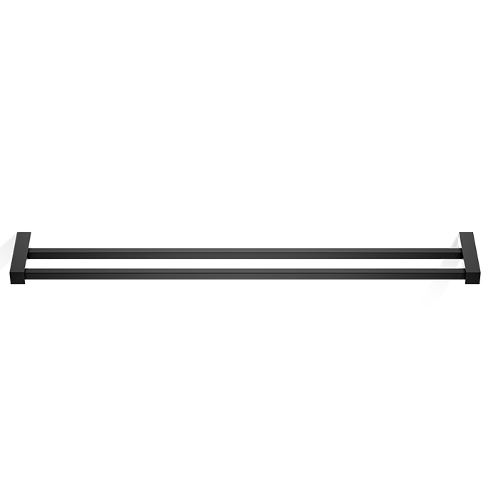 Полотенцедержатель Decor Walther Corner HTD80 80см, двойной, подвесной, цвет: черный матовый