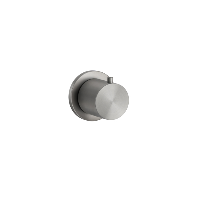 Запорный вентиль Gessi 316 встраиваемый, резьба 3/4", внешняя часть, цвет: steel brushed